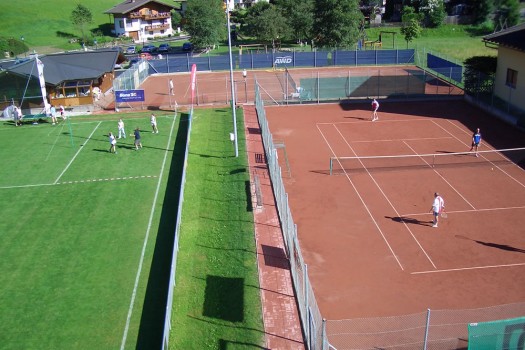 Der Tennisplatz in Eben im Pongau